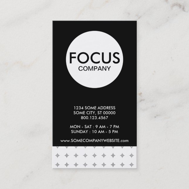 focus company business card (Front)