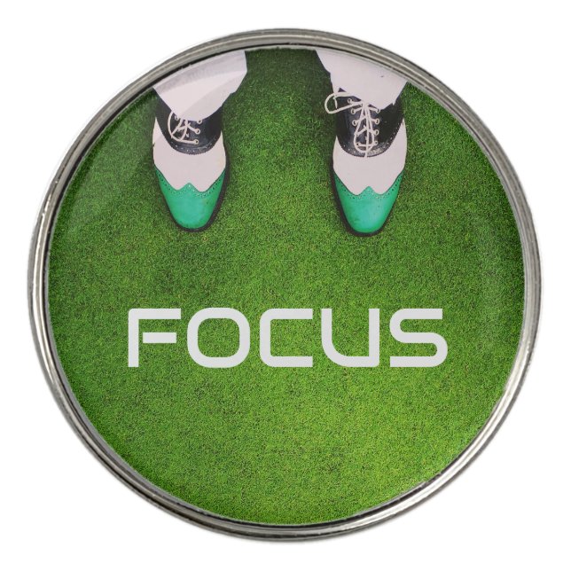 "FOCUS" Custom Golf Ball Marker (Front)