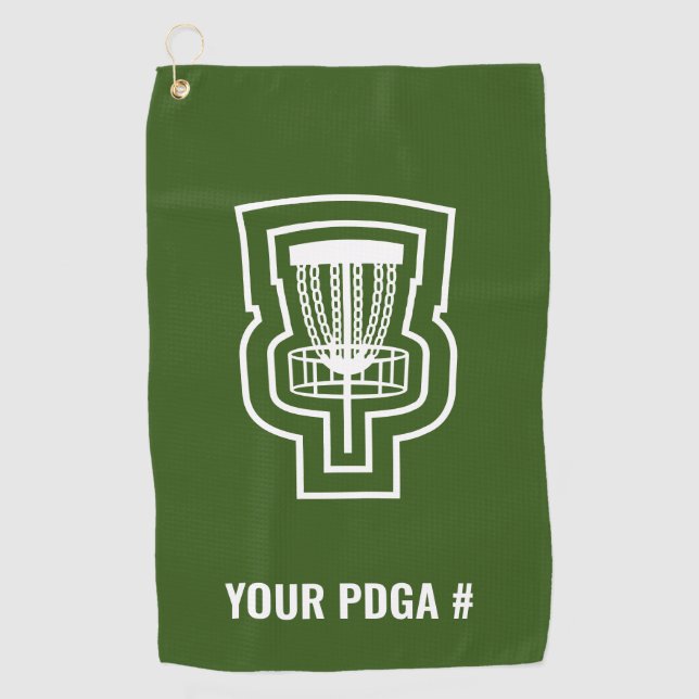 Focus Disc Golf Towel with PDGA # (Front)