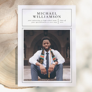 Focus   Formal Frame Photo Graduation Announcement