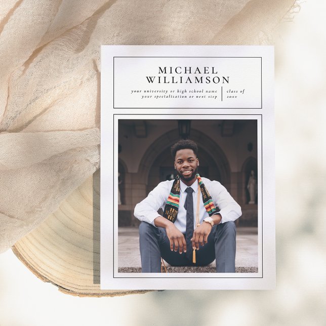 Focus | Formal Frame Photo Graduation Announcement (Creator Uploaded)