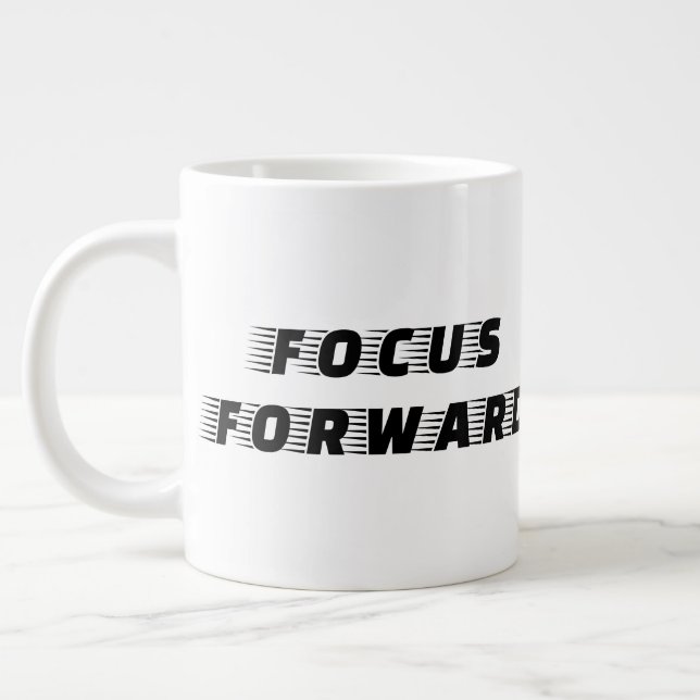 Focus Forward Giant Coffee Mug (Left)