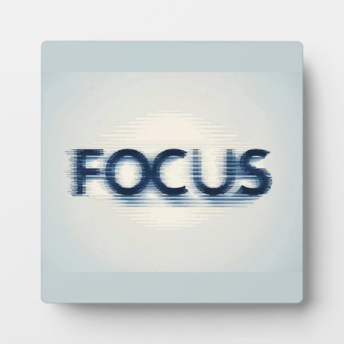 FOCUS _ Gym Hustle Success Motivational Plaque