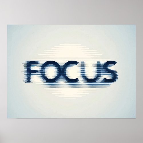 FOCUS _ Gym Hustle Success Motivational Poster