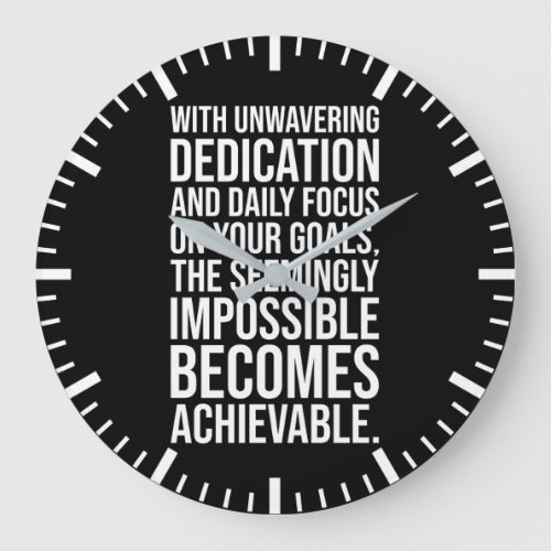 Focus _ Impossible Becomes Achievable _ Motivation Large Clock