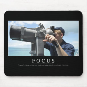 Focus: Inspirational Quote 2 Mouse Pad