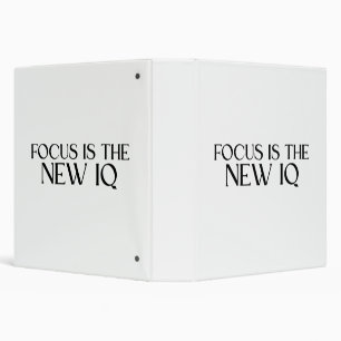 Focus Is The New IQ Professional Project Binder