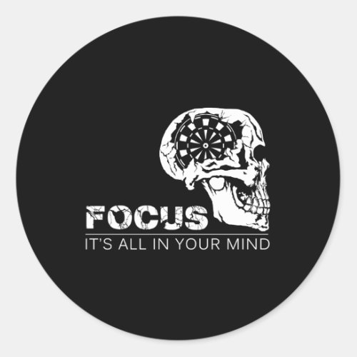 Focus ItS All In Your Mind D D Player Classic Round Sticker