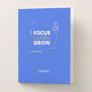 Focus Learn Grow / Motivation and Academic Success Pocket Folder