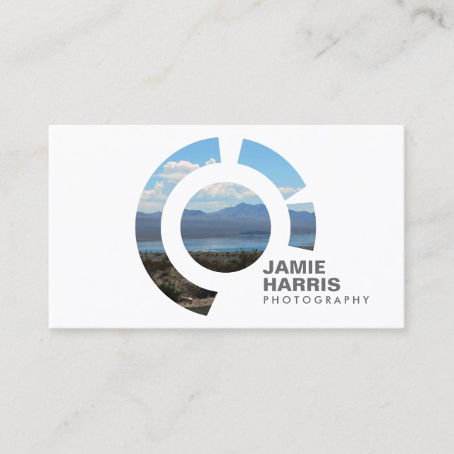 FOCUS LOGO I for PHOTOGRAPHER Business Card (Front)