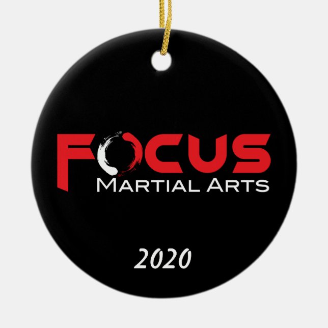 Focus Martial Arts Ornament (Front)