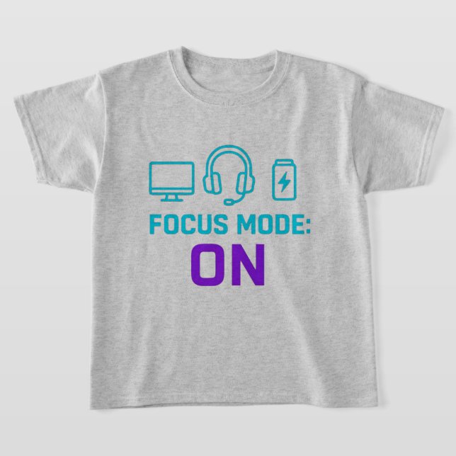 Focus Mode ON – Minimalist Tech T-Shirt (Laydown)