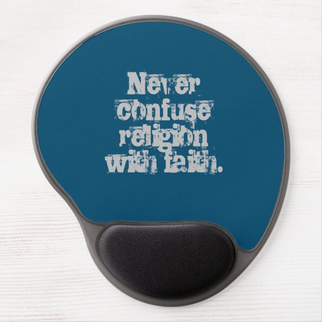 Focus on faith daily with this mouse pad! gel mouse pad (Front)