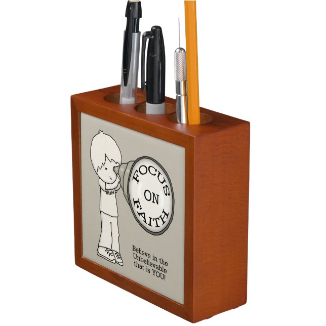 Focus On Faith Pencil Holder (In Situ)