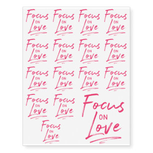 Focus on Love Products Temporary Tattoos