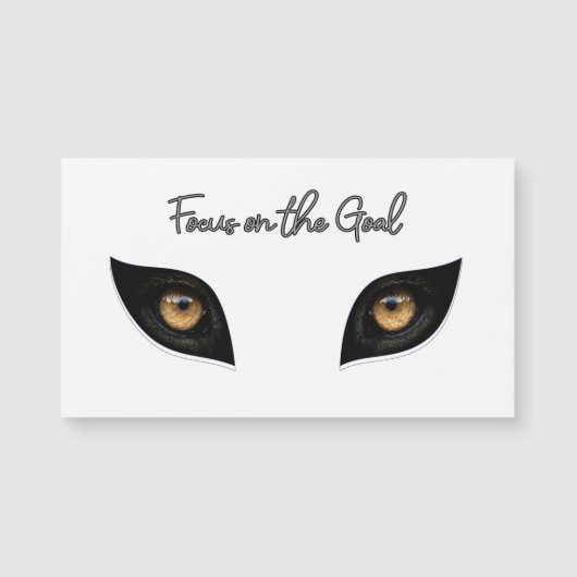 Focus on the Goal - Intense Leopard Eyes Art (Front)
