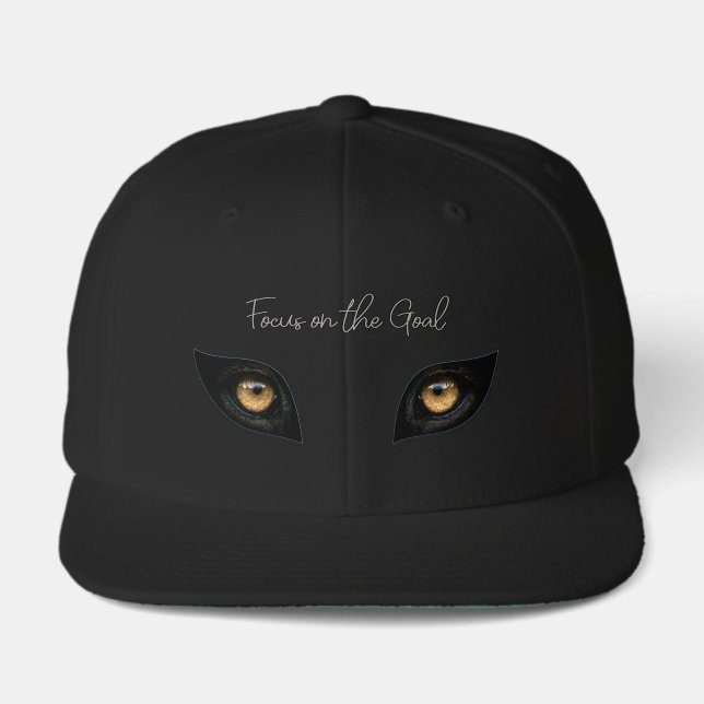 Focus on the Goal - Intense Leopard Eyes Art Visor (Front)