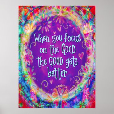 Focus on the Good’ Motivational Inspirivity Poster