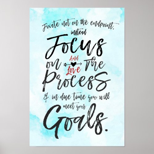 Focus on the Process Motivational Poster