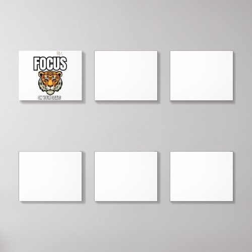 Focus on Your Goals Tiger Shirt | Motivational Acrylic Photo Tile