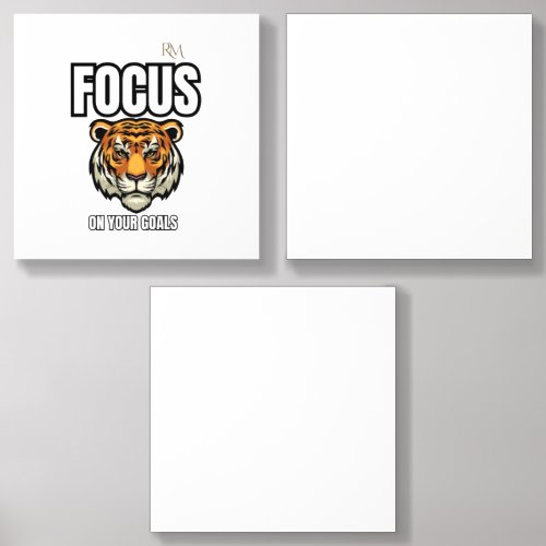 Focus on Your Goals Tiger Shirt | Motivational Acrylic Photo Tile