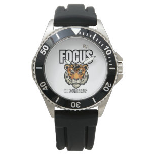 Focus on Your Goals Tiger Shirt Motivational Watch