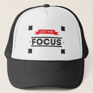 Focus Productivity Black Trucker Hat