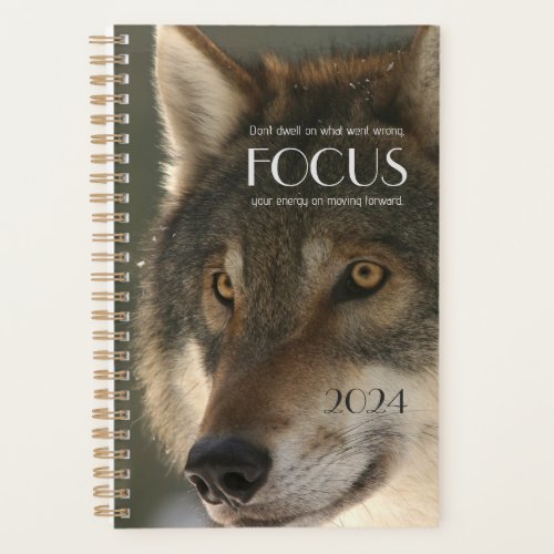 Focus Quote on Wolf Image Inspiration Planner