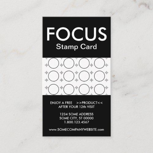focus stamp card