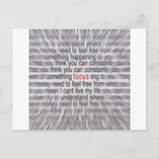 "FOCUS" SWAY POSTCARD