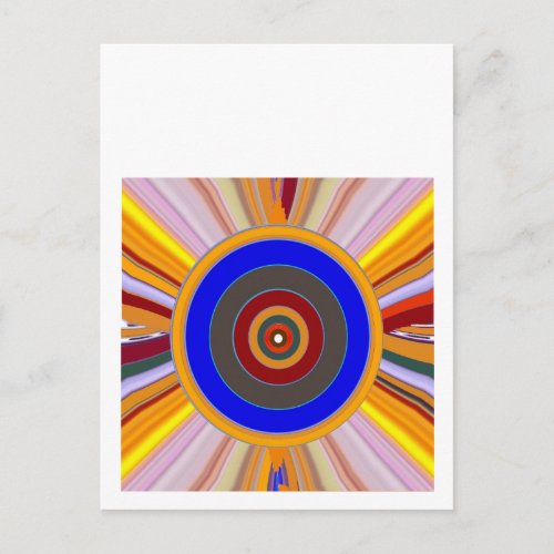 FOCUS Tool Yoga Meditation Color Wheel DOT Postcard