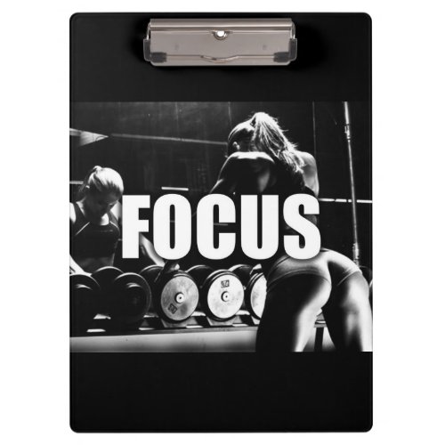 FOCUS _ Womens Workout Motivational Clipboard