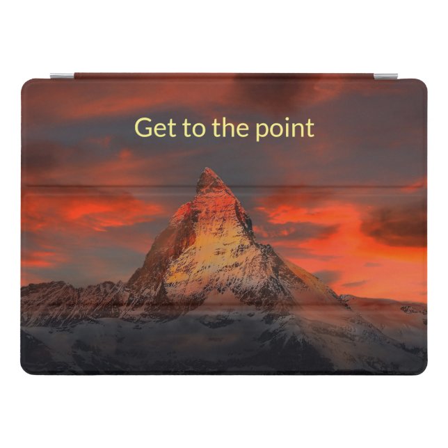 Focus your life: Get to the point iPad Pro Cover (Horizontal)
