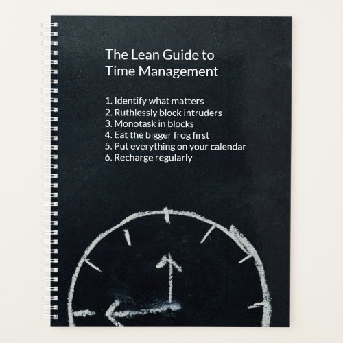 Focus your Life The Lean Guide to Time Management Planner
