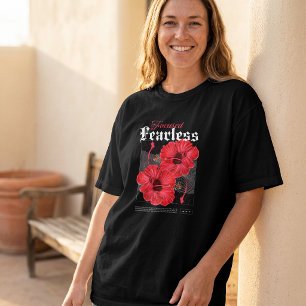Focused Ambition Floral Motivation T-Shirt