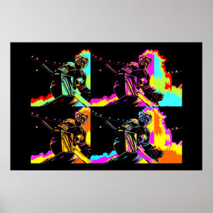 Focused and Ready - Ice Hockey Goalie Poster