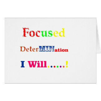 Focused Determination Rainbow Cards