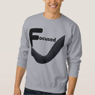 Focused Mindset Rope Graphic – Bold Black Sweatshirt