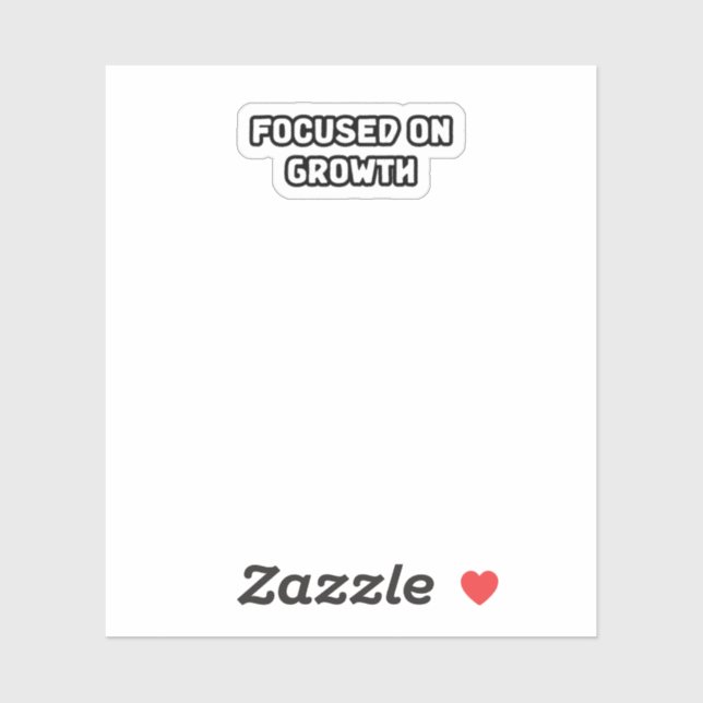 Focused On Growth Mindset Personal Development  Sticker (Sheet)