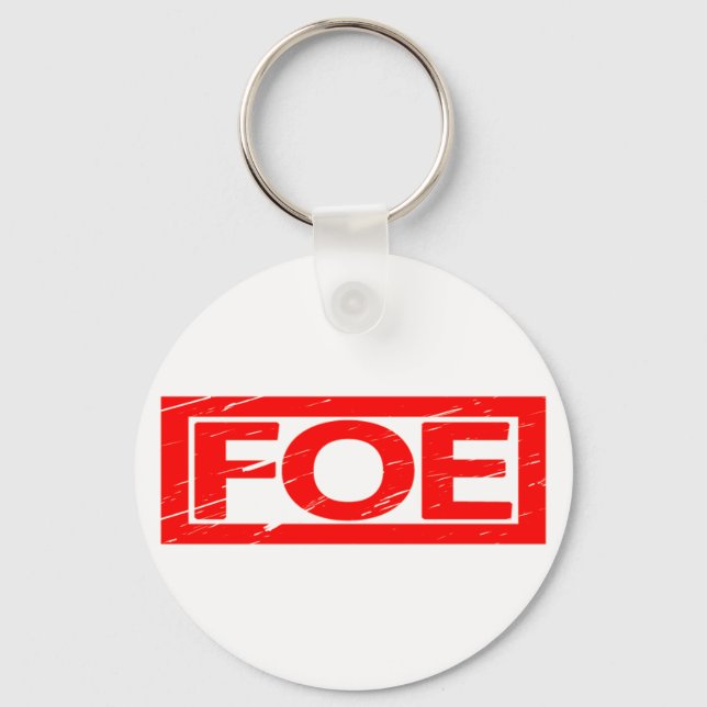 Foe Stamp Keychain (Front)