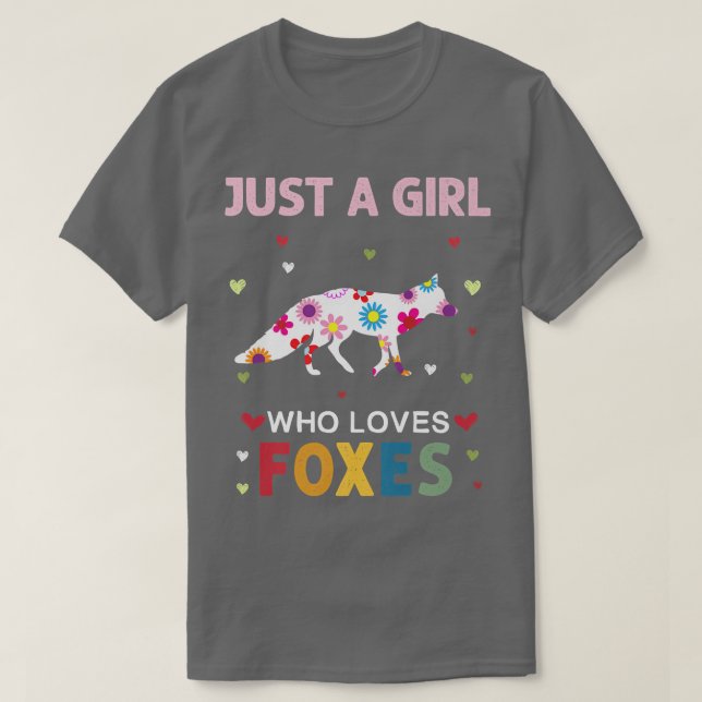 Foes Lover Just a Girl Who Loves Foes Daisy Flower T-Shirt (Design Front)