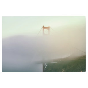 Fog and the Golden Gate Bridge Metal Print