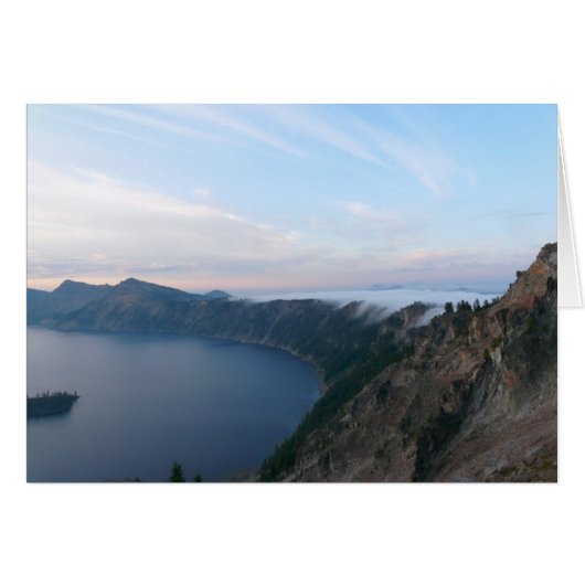 Fog at Crater Lake Cards (Front Horizontal)