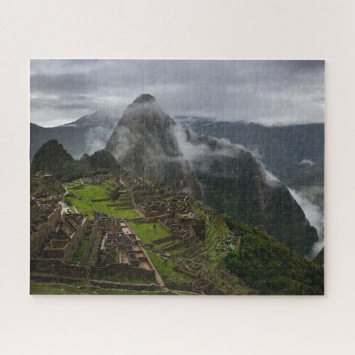 Fog at Machu Picchu in Andes Mountains of Peru Jigsaw Puzzle