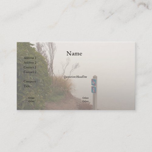 Fog at the Shore Business Card