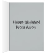 Fog Bank Seagull Greeting card (Inside (Right))