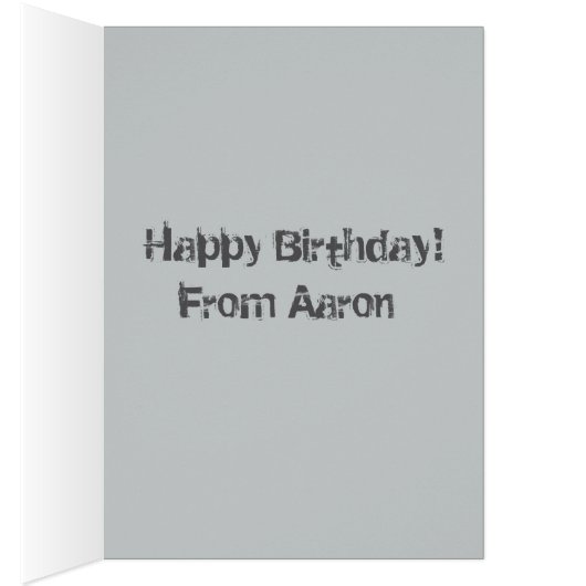 Fog Bank Seagull Greeting card (Inside (Right))