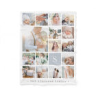 Fog Gray Monogram Photo Collage