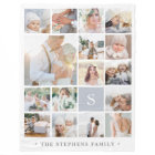 Fog Gray Monogram Photo Collage