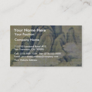 Fog In Forested Mountains By Kao K'O-Kung (Best Qu Business Card